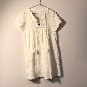 Ivory Short Sleeve Summer Dress